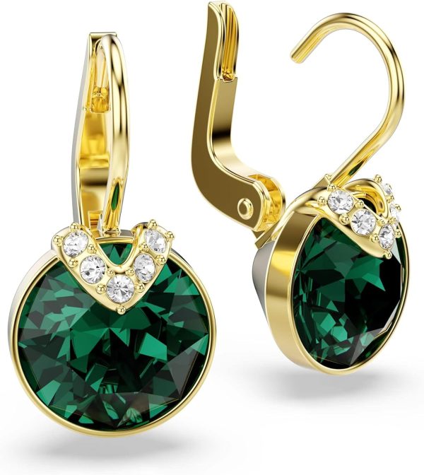 Swarovski Bella Kollektion Tropfenohrringe Goldfarben plattiert Grün