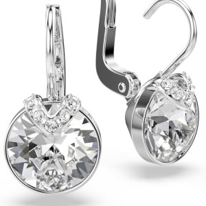 Swarovski Bella Kollektion Tropfenohrringe Rhodiniert Weiß