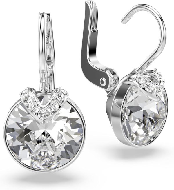 Swarovski Bella Kollektion Tropfenohrringe Rhodiniert Weiß
