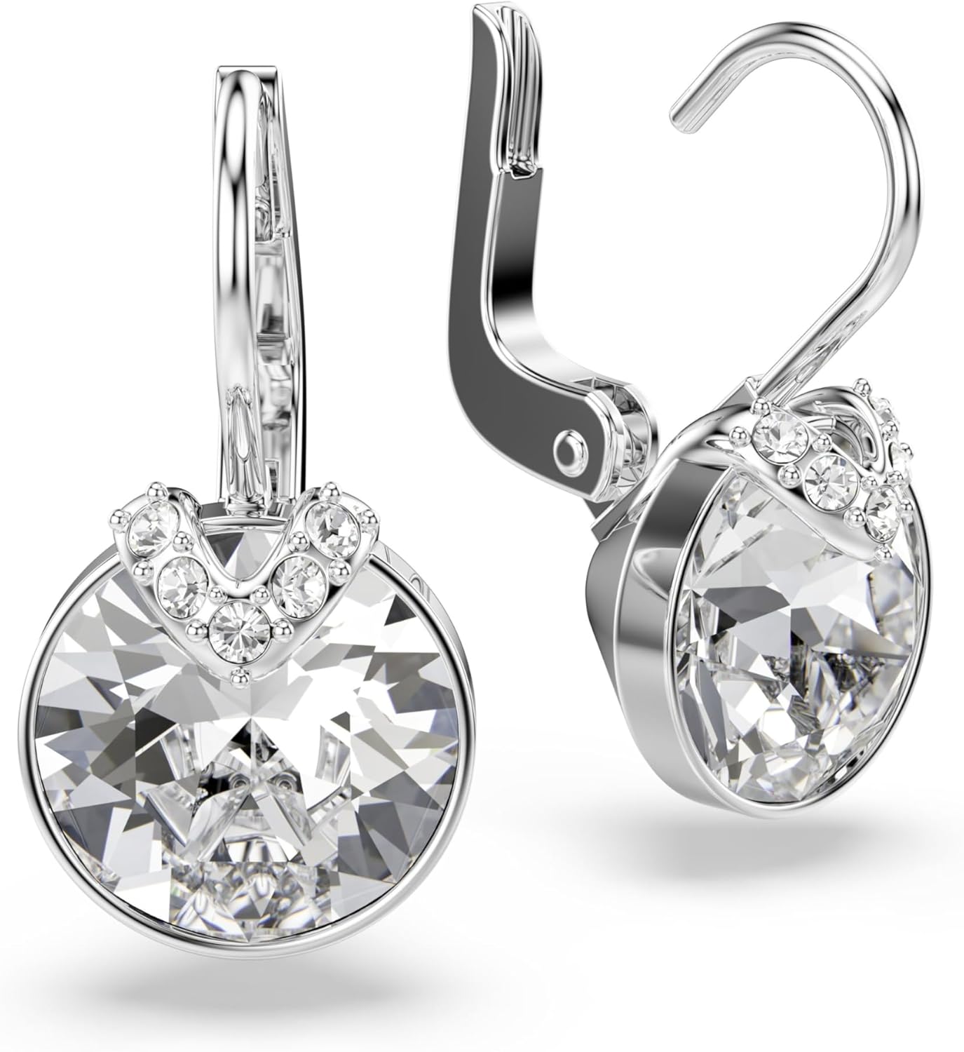 Swarovski Bella Kollektion Tropfenohrringe Rhodiniert Weiß