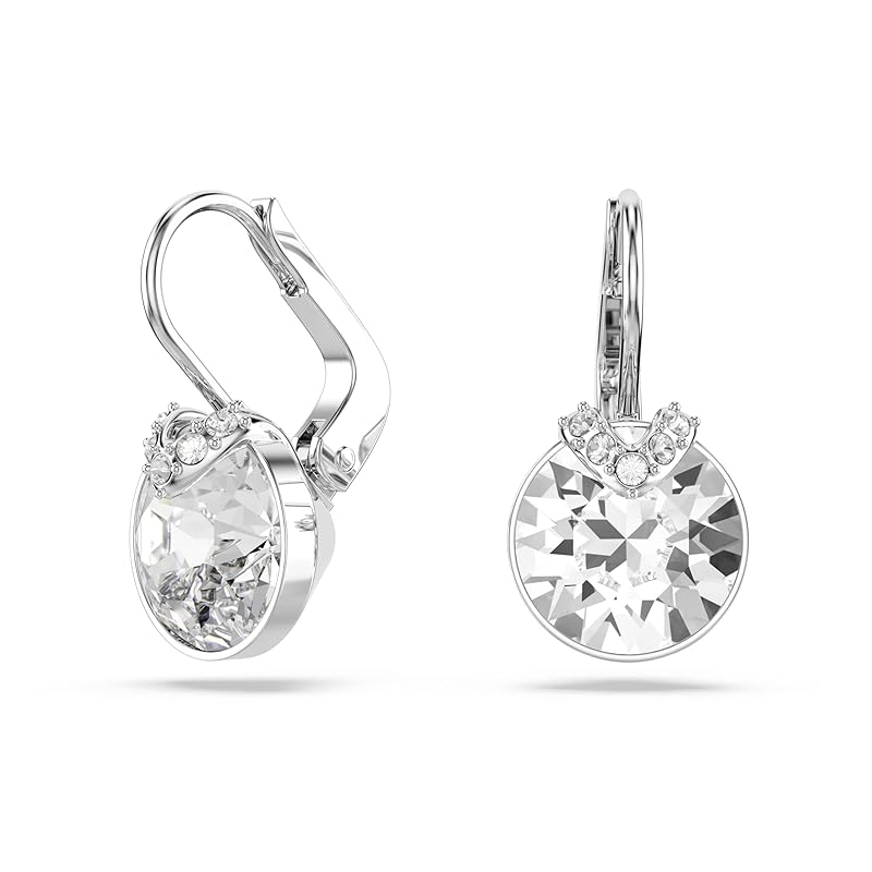 Swarovski Bella Kollektion Tropfenohrringe Rhodiniert Weiß