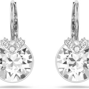 Swarovski Bella Kollektion Tropfenohrringe Rhodiniert Weiß