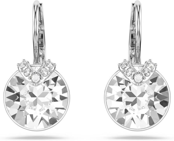 Swarovski Bella Kollektion Tropfenohrringe Rhodiniert Weiß