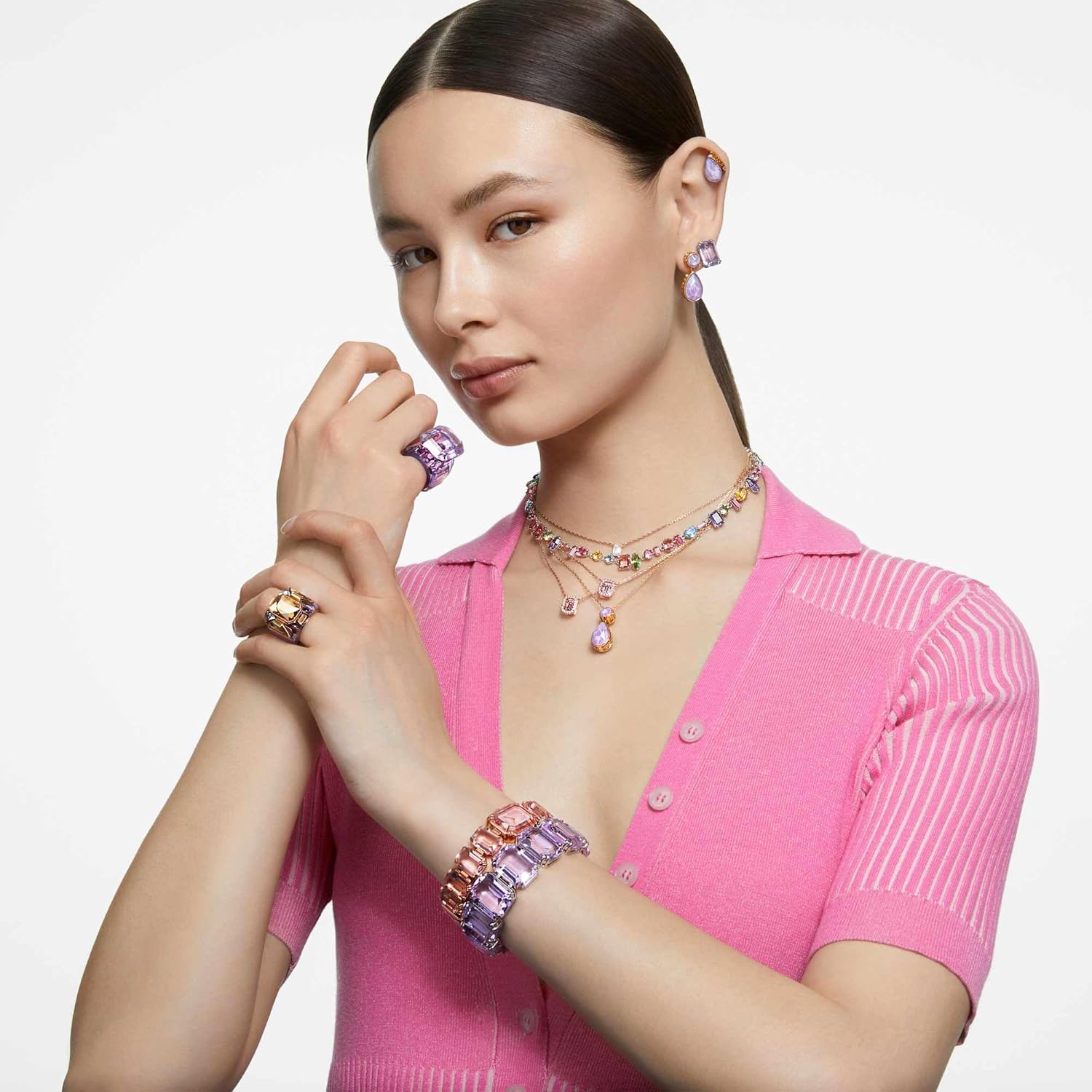 Swarovski Gema Kollektion Halskette Moderner Mehrfarbig