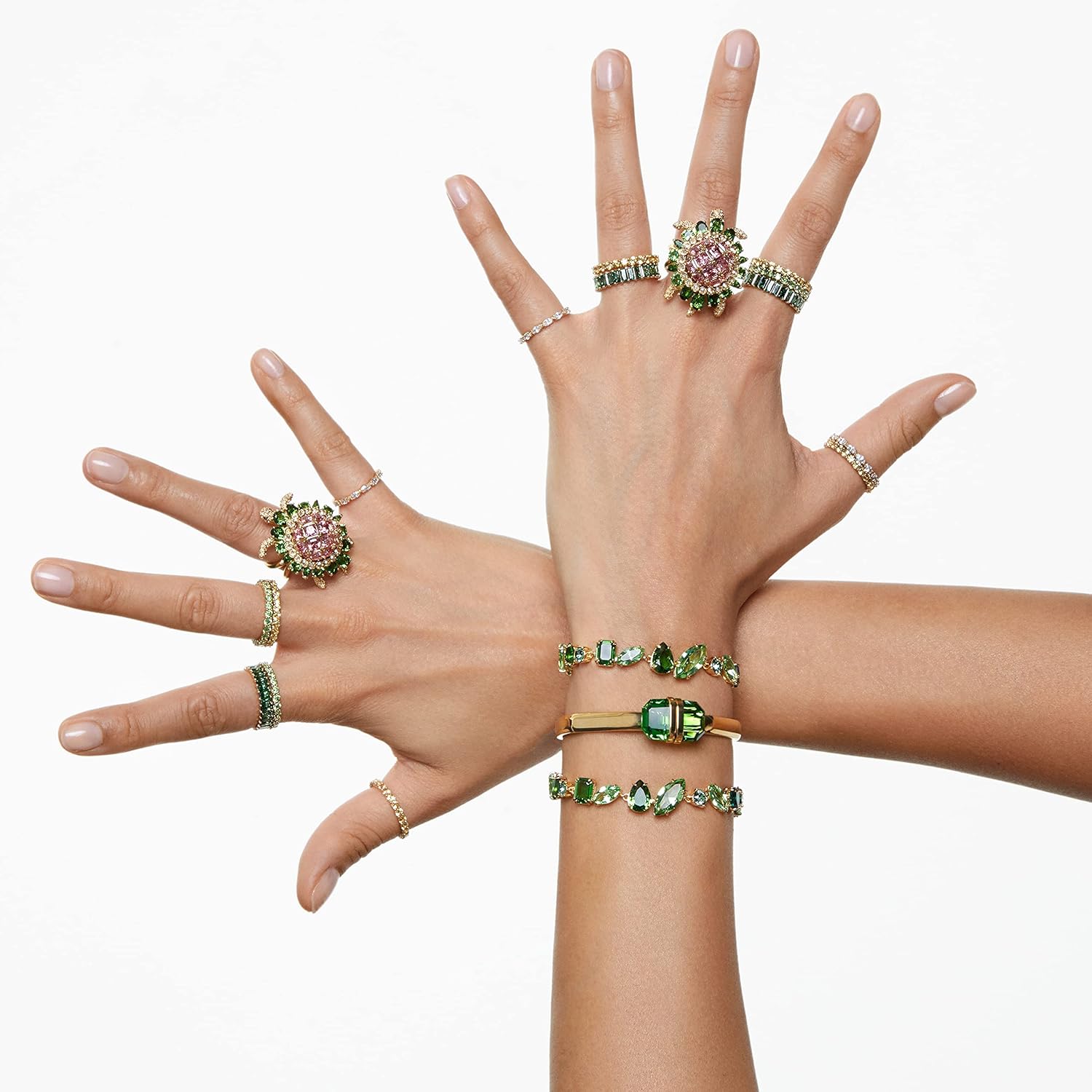 SWAROVSKI Gema Armband-Kollektion, One Size, Messing-Kristall, ohne Edelstein
