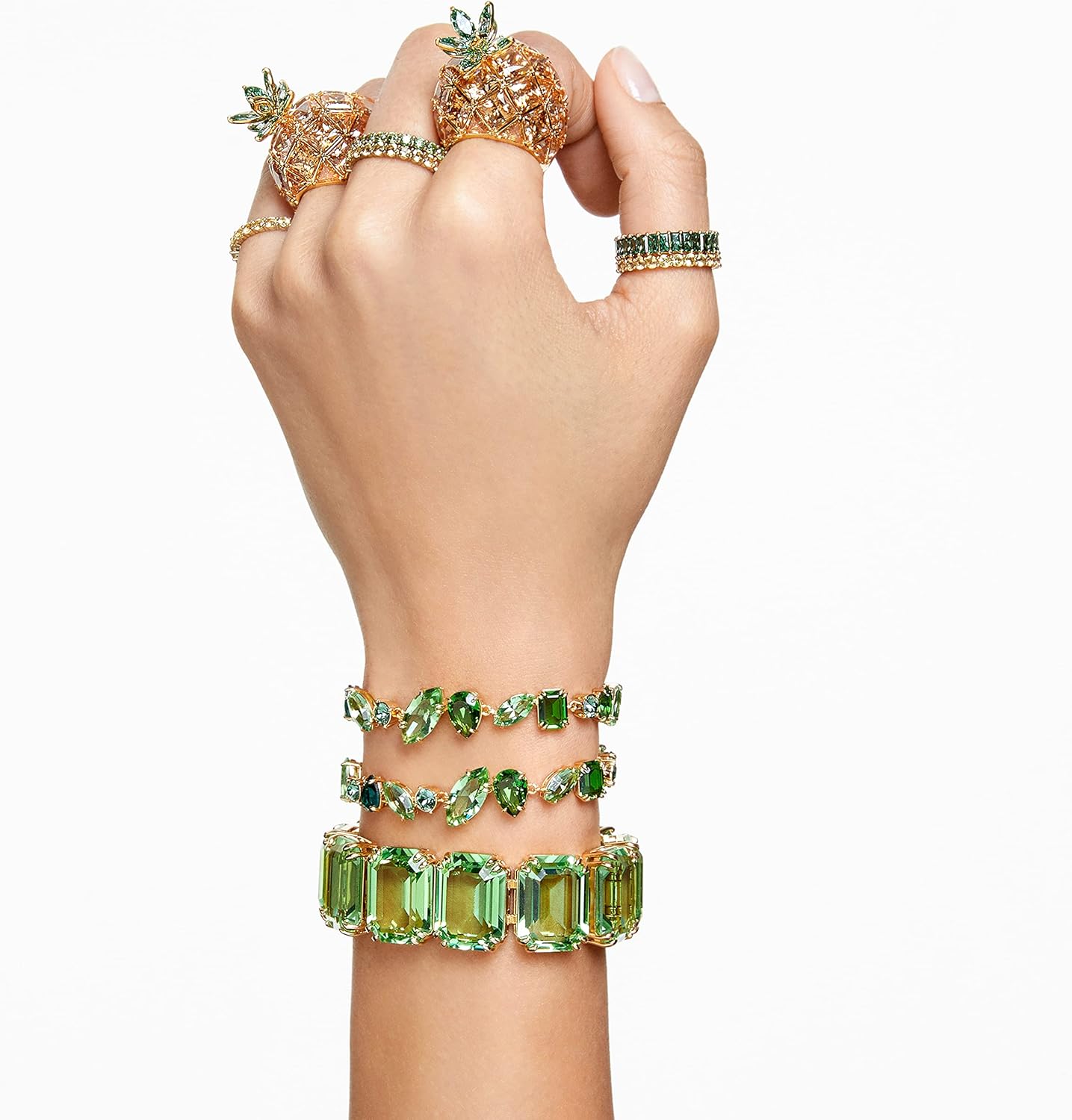 SWAROVSKI Gema Armband-Kollektion, One Size, Messing-Kristall, ohne Edelstein