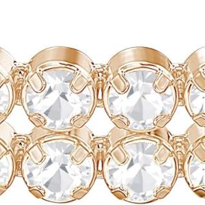 Swarovski Matrix Kollektion Tennis Armband Subtle Tennis Armband Roségoldfarben plattiert Weiß