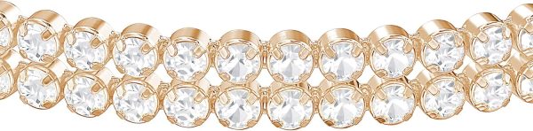Swarovski Matrix Kollektion Tennis Armband Subtle Tennis Armband Roségoldfarben plattiert Weiß