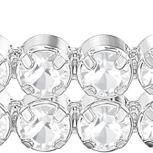 Swarovski Matrix Kollektion Tennis Armband Subtle Tennis Armband Rhodiniert Weiß