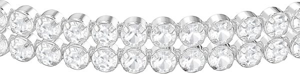 Swarovski Matrix Kollektion Tennis Armband Subtle Tennis Armband Rhodiniert Weiß