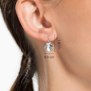 Swarovski Bella Kollektion Tropfenohrringe Rhodiniert Weiß
