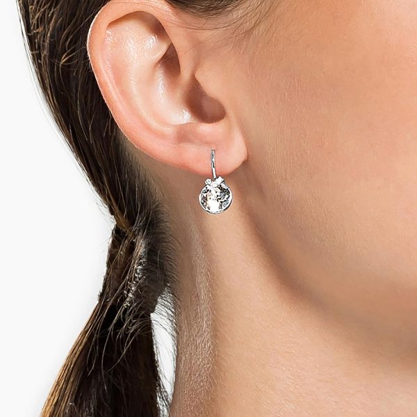 Swarovski Bella Kollektion Tropfenohrringe Rhodiniert Weiß
