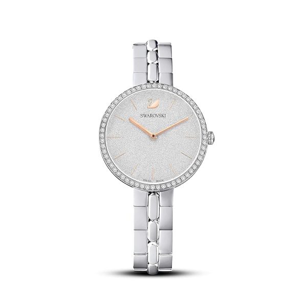 Swarovski Cosmopolitan Kollektion Uhr, Swiss Made Edelstahl Silberton