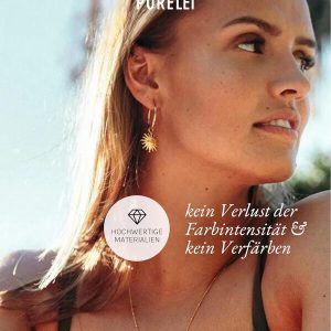 Purelei Sun Ohrringe – Damenohrringe aus langlebigem Edelstahl – Wasserfeste Ohrringe Damen – Modeschmuck für deinen individuellen Look Roségold