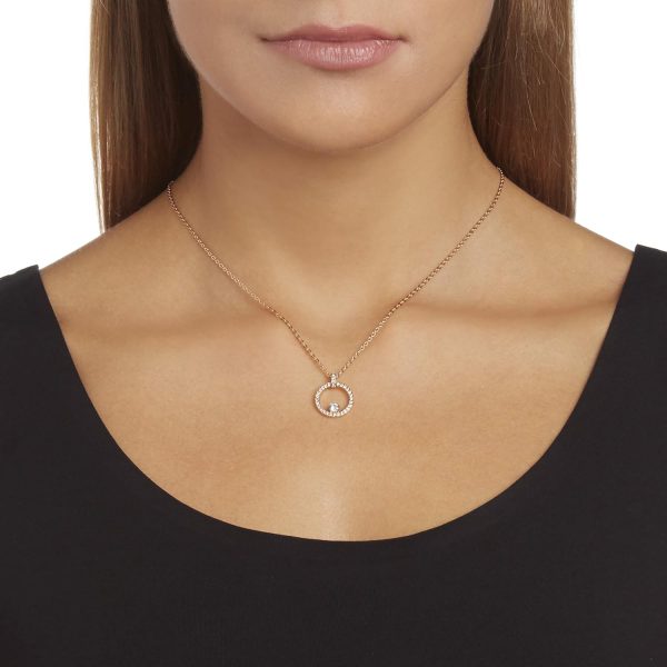 Swarovski Constella Kollektion Anhänger Creativity Anhänger Roségoldfarben plattiert Weiß