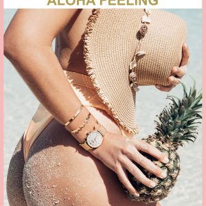 Purelei Malihini Coin Armband – Elegantes, verspieltes Damen Armband mit Plättchen – Edelstahl 18K vergoldet – Verstellbare Länge 16/17,5/19 cm – Hawaiianisch inspiriert & wasserfest