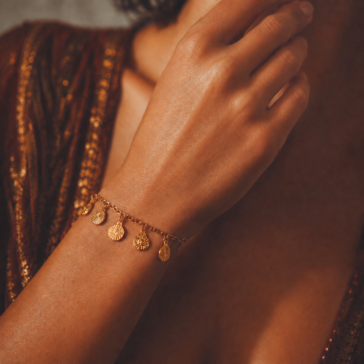Armband an der Hand