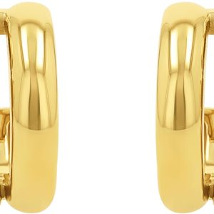 JOOP! Creolen aus Edelstahl für Damen, Ohrschmuck, Gold, Silber, Kommt in Schmuck Geschenk Box, Geschenkidee