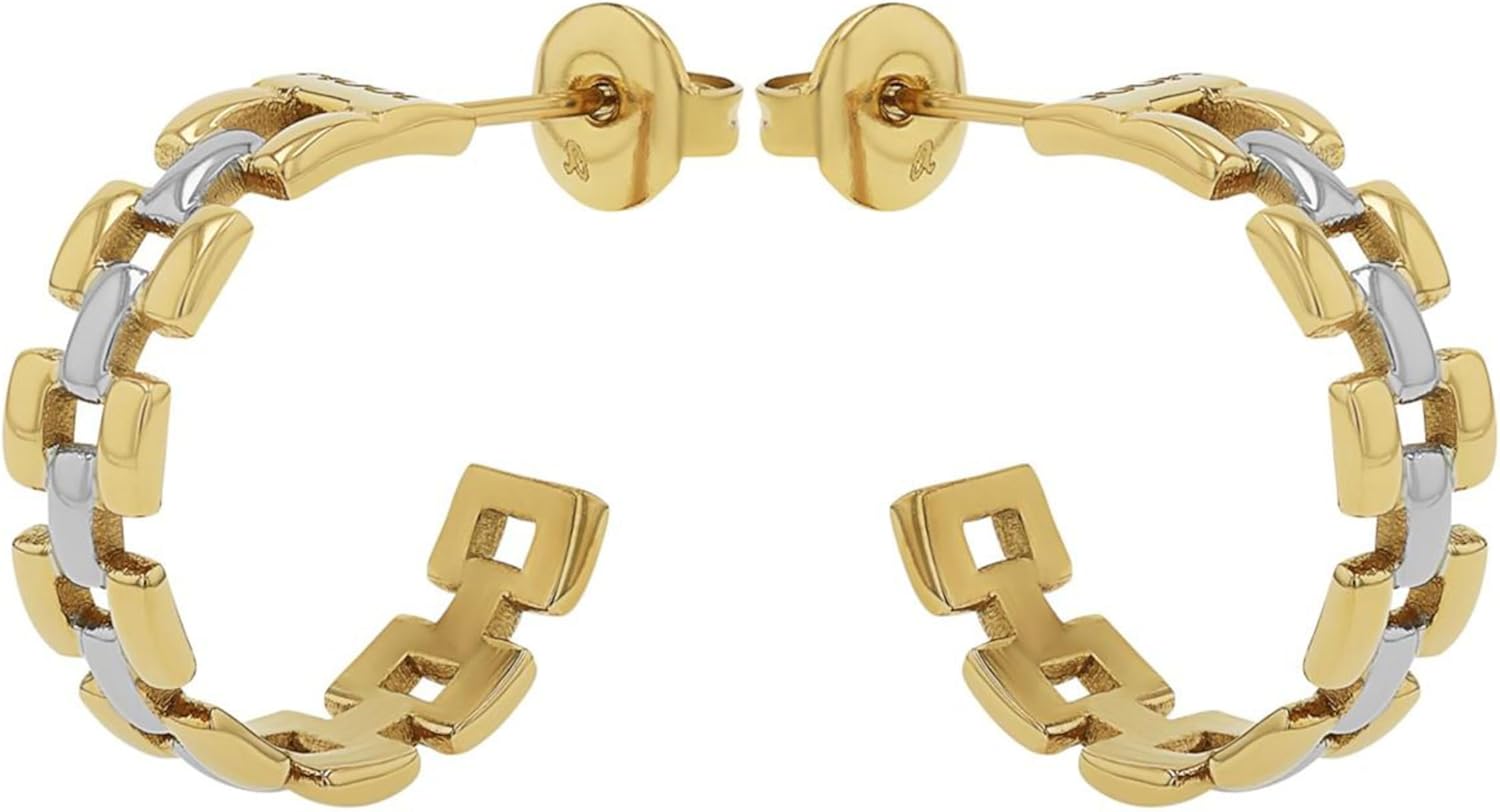 JOOP! Creolen aus Edelstahl für Damen, Ohrschmuck, Gold, Silber, Kommt in Schmuck Geschenk Box, Geschenkidee CHUNKY GOLD