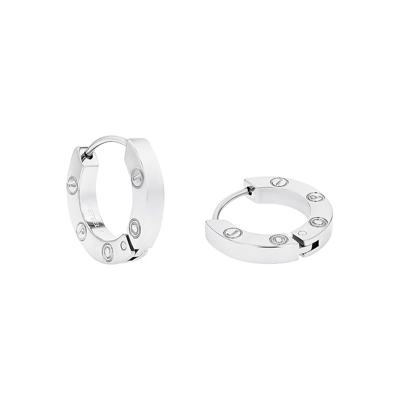 JOOP! Creolen aus Edelstahl für Damen, Ohrschmuck, Gold, Silber, Kommt in Schmuck Geschenk Box, Geschenkidee