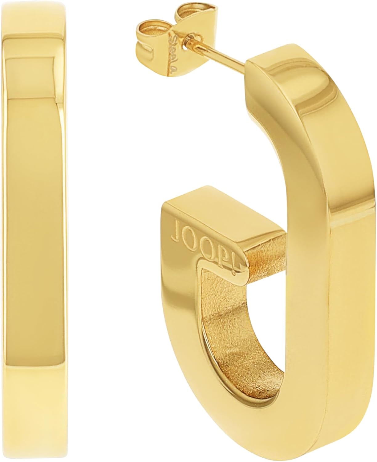 JOOP! Creolen aus Edelstahl für Damen, Ohrschmuck, Gold, Silber, Kommt in Schmuck Geschenk Box, Geschenkidee Baumeln