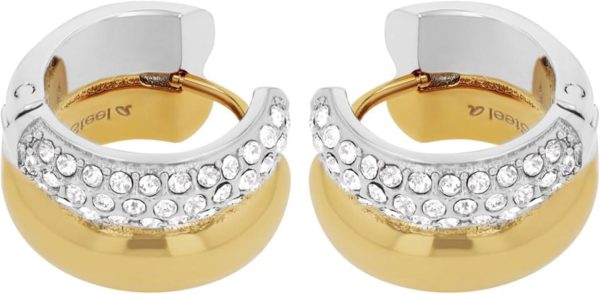 JOOP! Creolen aus Edelstahl für Damen, Ohrschmuck, Gold, Silber, Kommt in Schmuck Geschenk Box, Geschenkidee ZWEIFARBIG