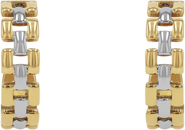 JOOP! Creolen aus Edelstahl für Damen, Ohrschmuck, Gold, Silber, Kommt in Schmuck Geschenk Box, Geschenkidee CHUNKY GOLD