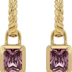 JOOP! Creolen aus Edelstahl für Damen, Ohrschmuck, Gold, Silber, Kommt in Schmuck Geschenk Box, Geschenkidee RUBIN