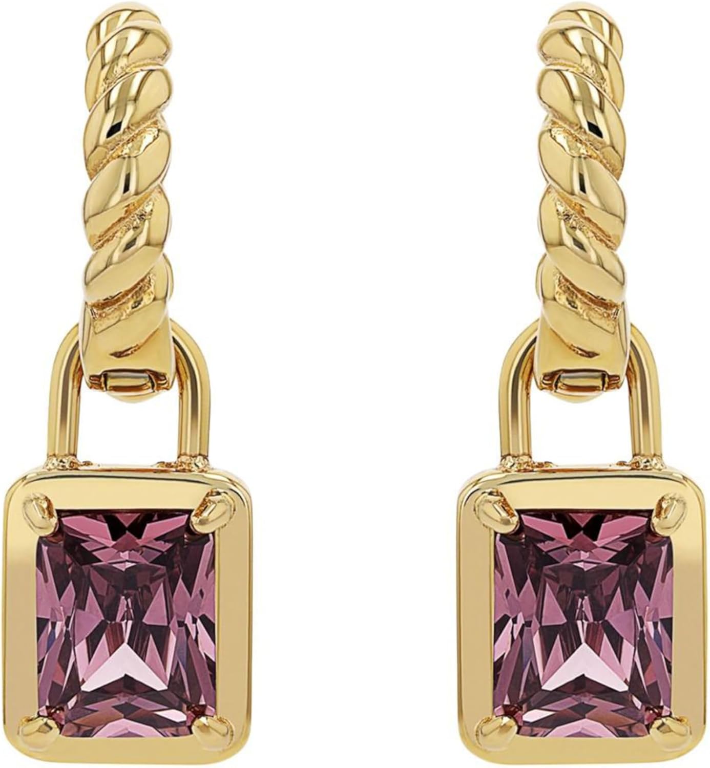 JOOP! Creolen aus Edelstahl für Damen, Ohrschmuck, Gold, Silber, Kommt in Schmuck Geschenk Box, Geschenkidee RUBIN