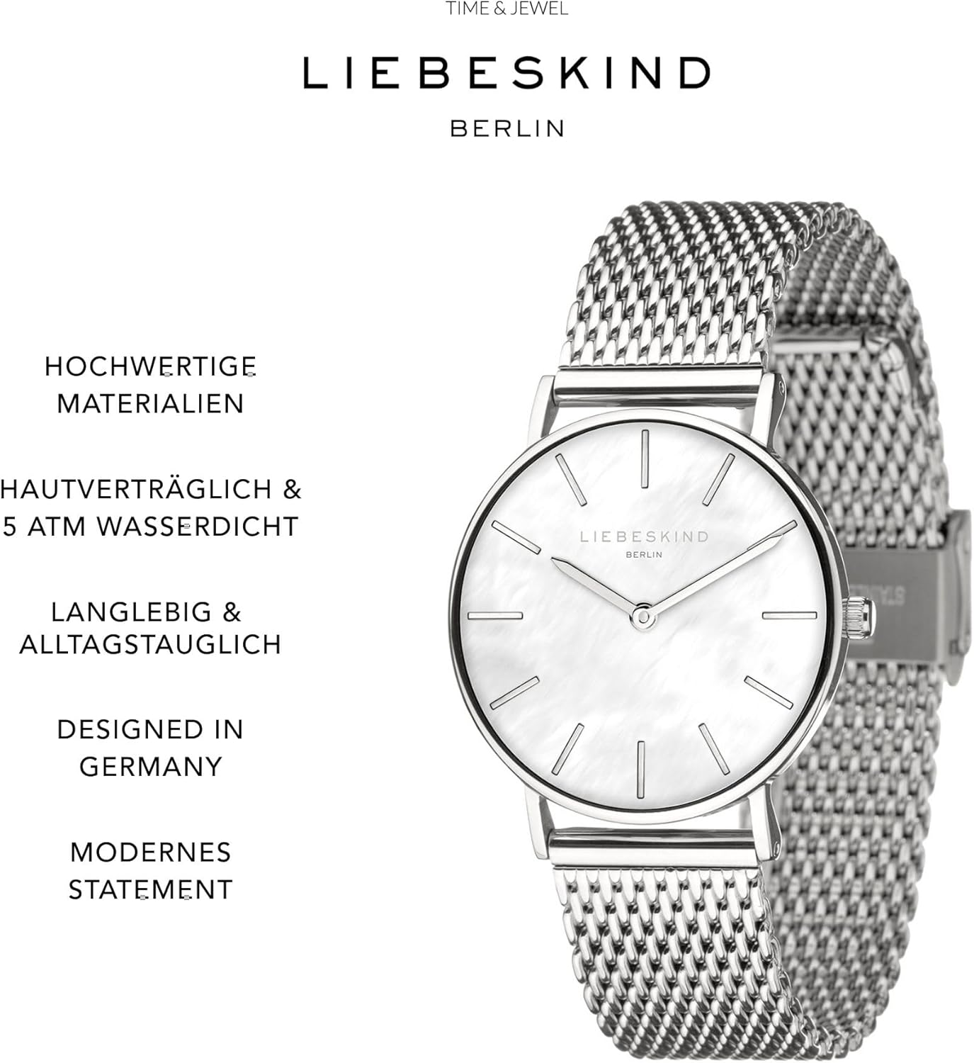 Liebeskind Berlin Damen Armbanduhr Silber