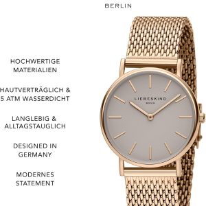 Liebeskind Berlin Damen Armbanduhr Roségold/ Greige