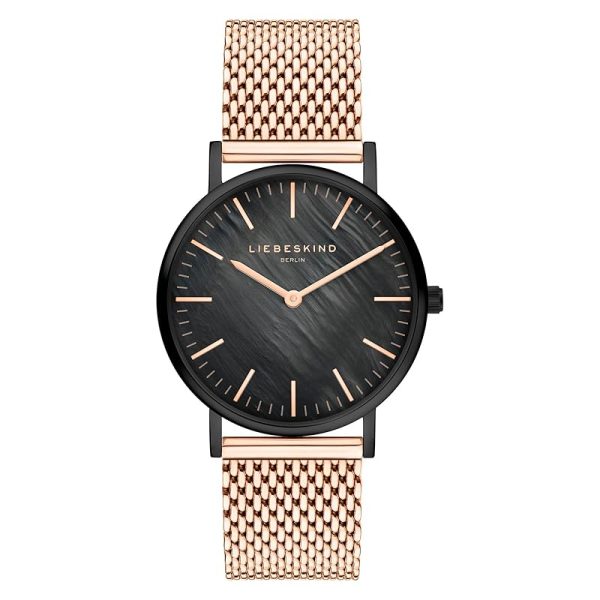 Liebeskind Berlin Damen Armbanduhr Roségold-schwarz