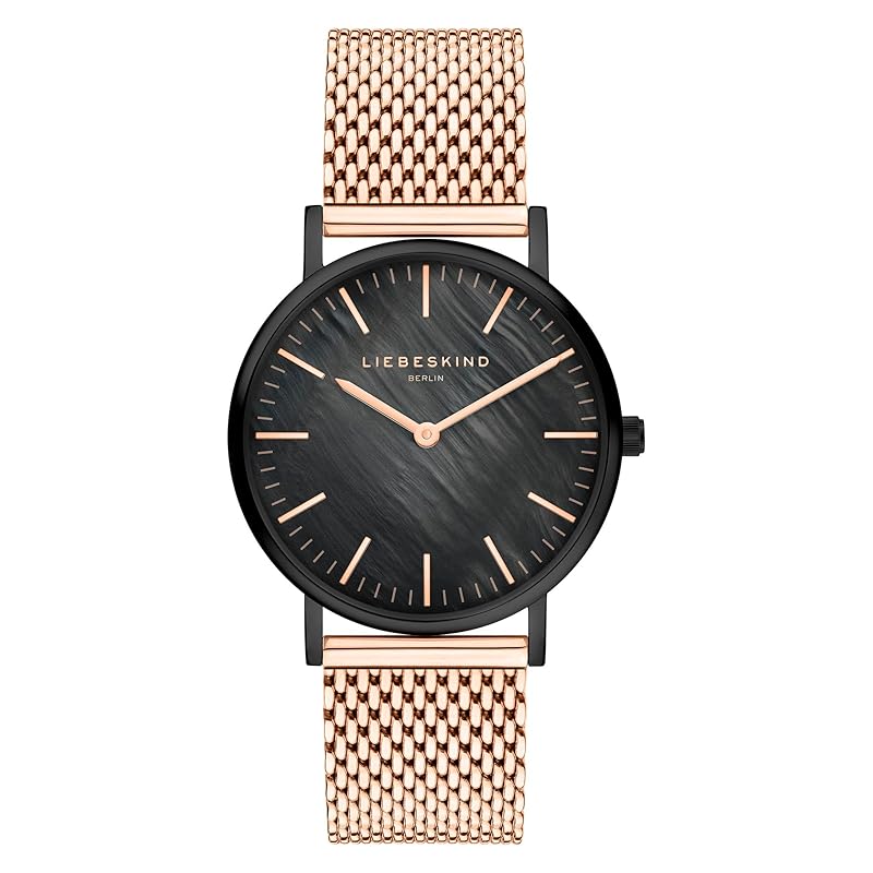 Liebeskind Berlin Damen Armbanduhr Roségold-schwarz