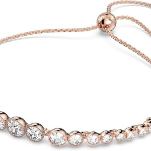 Swarovski Imber Emily Kollektion Tennis Armband (Amazon Exclusive) Roségoldfarben plattiert Weiß