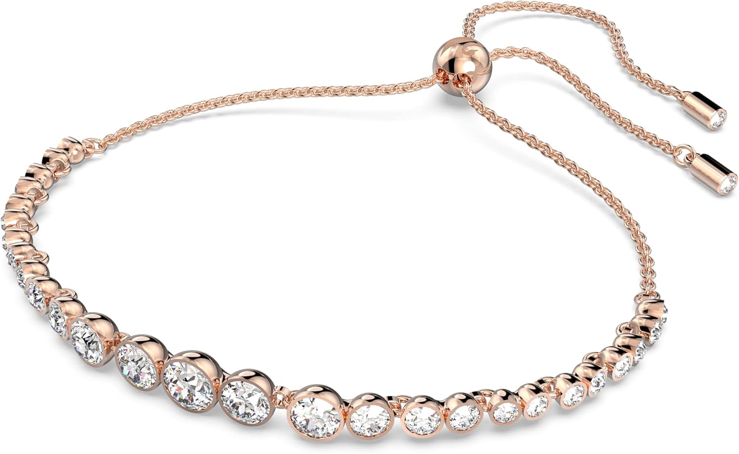 Swarovski Imber Emily Kollektion Tennis Armband (Amazon Exclusive) Roségoldfarben plattiert Weiß
