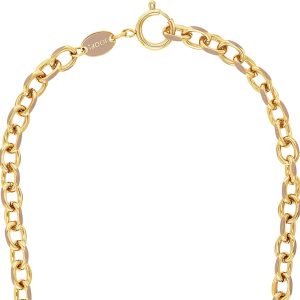 JOOP! Halskette aus Edelstahl für Damen, Halsschmuck, teilw. mit IP-Vergoldung, Kommt in Schmuck Geschenk Box COLLIER