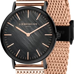 Liebeskind Berlin Damen Armbanduhr Roségold-schwarz