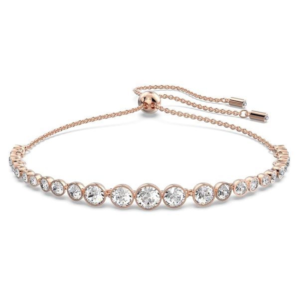 Swarovski Imber Emily Kollektion Tennis Armband (Amazon Exclusive) Roségoldfarben plattiert Weiß