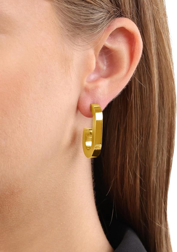 JOOP! Creolen aus Edelstahl für Damen, Ohrschmuck, Gold, Silber, Kommt in Schmuck Geschenk Box, Geschenkidee Baumeln