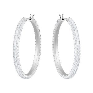 Swarovski Dextera Kollektion Kreolen Rhodiniert Weiß