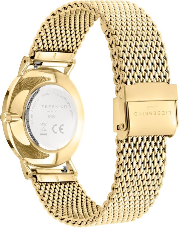 Liebeskind Berlin Damen Armbanduhr Gold, Blau
