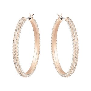 Swarovski Dextera Kollektion Kreolen Roségoldfarben plattiert Weiß