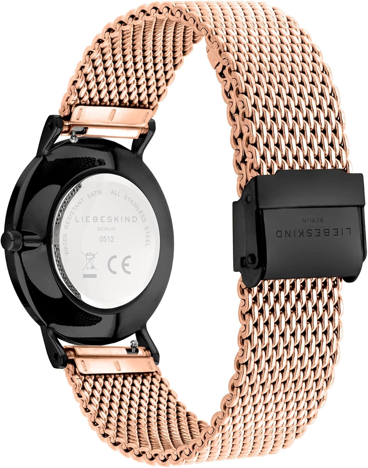 Liebeskind Berlin Damen Armbanduhr Roségold-schwarz