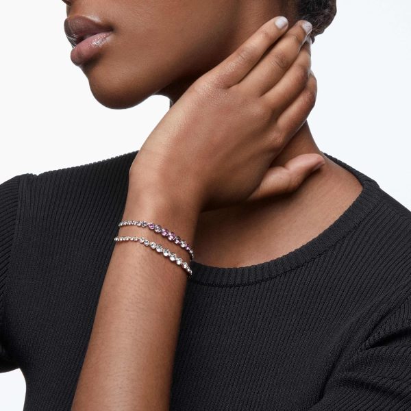 Swarovski Imber Emily Kollektion Tennis Armband (Amazon Exclusive) Rhodiniert Rosa