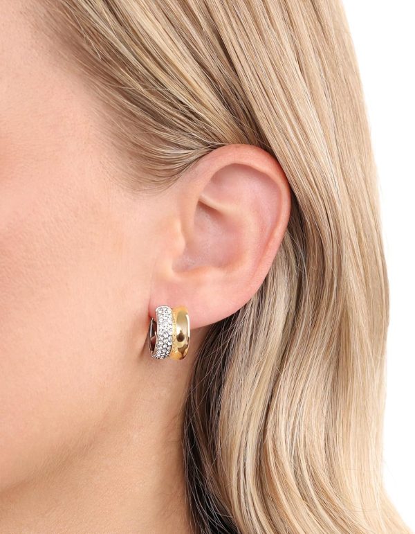 JOOP! Creolen aus Edelstahl für Damen, Ohrschmuck, Gold, Silber, Kommt in Schmuck Geschenk Box, Geschenkidee ZWEIFARBIG